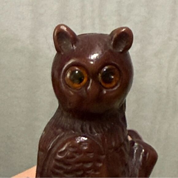 Vintage 70s Look Groovy Owl Figurine Brass Bottle Opener Adorable - Picture 4 of 16